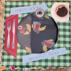 Lord's Rocks "Breakfast Themed" Socks Gift Set- 4 Pack. Holiday, Birthday, Party